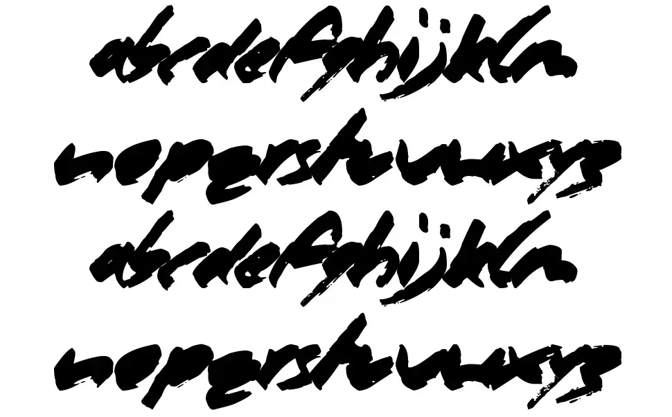 Marker Pen font specimens
