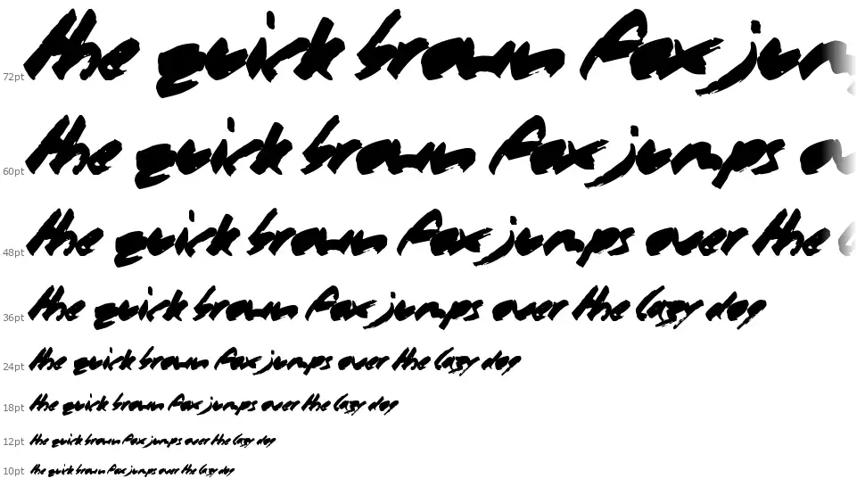 Marker Pen font waterfall