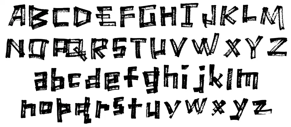 Marker Scratchfont specimens