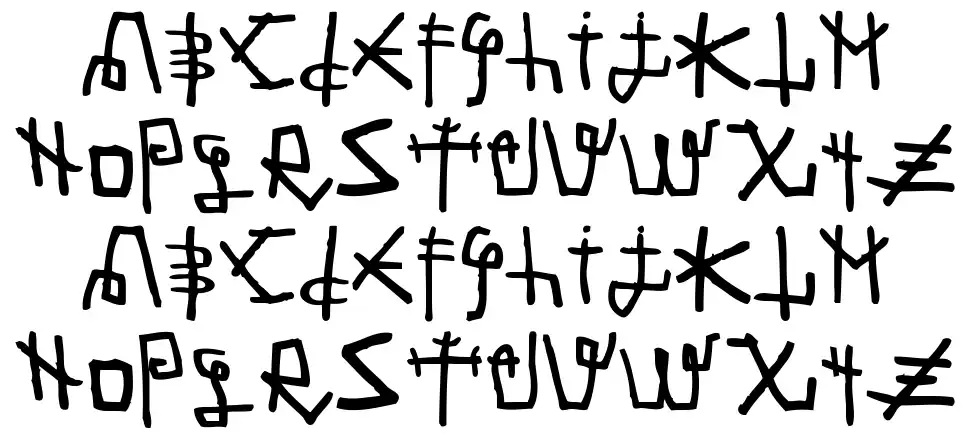 Martian Fontfont specimens