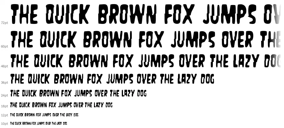 Masacre Digitalfont waterfall