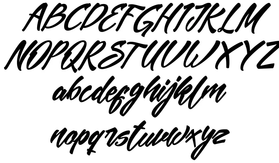 Mekar Scriptfont specimens