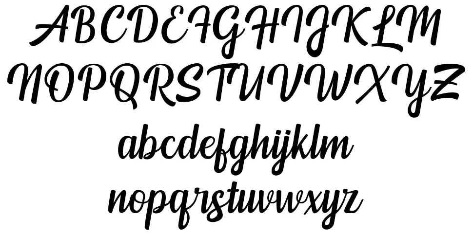 Mendoan Scriptfont specimens