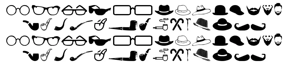 Men's Clothingfont specimens