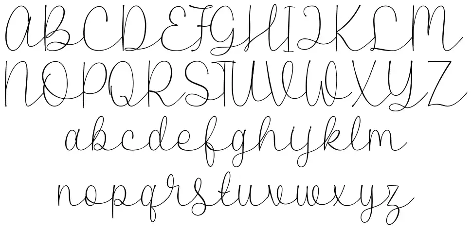 Merry Couple Scriptfont specimens