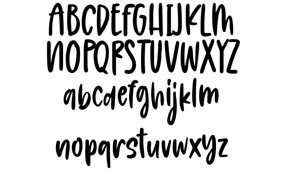 Messy Berryfont specimens