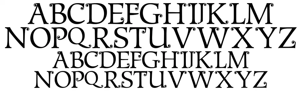 Metshigefont specimens