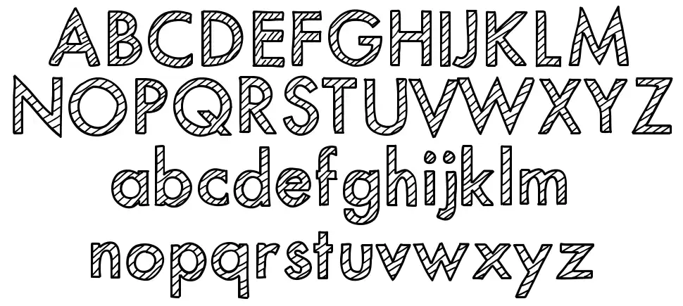 Mix Stripedfont specimens