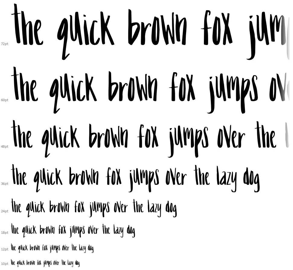 Mix Tumblefont waterfall