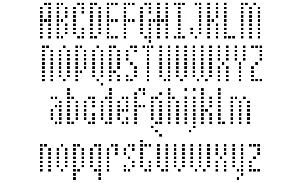 Mixelatefont specimens
