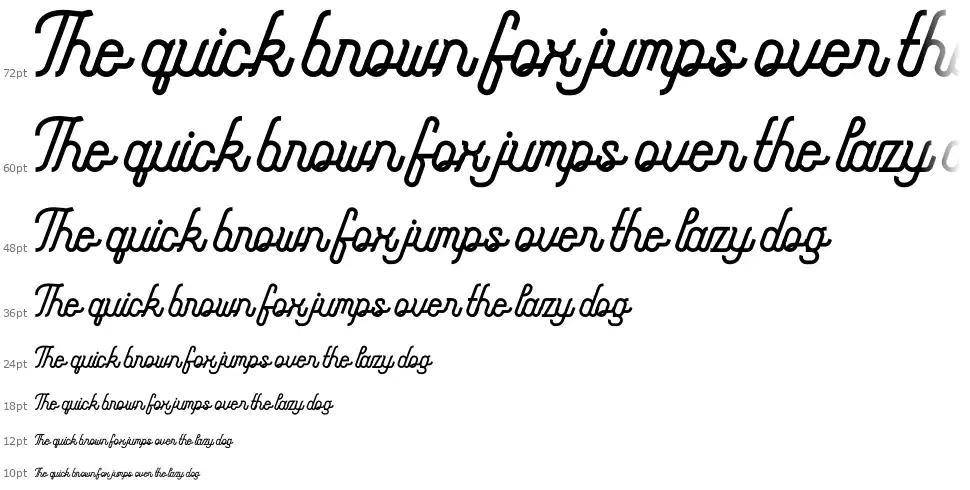 Monoline Fighterfont waterfall