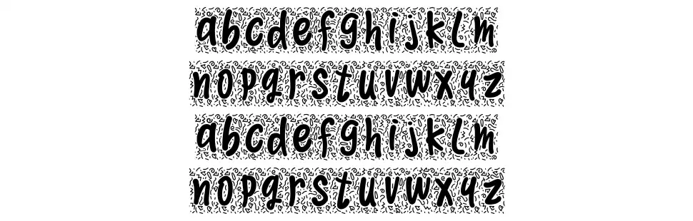 Morningdoodlefont specimens