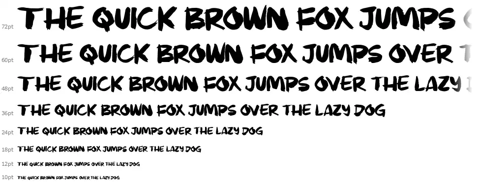 Murky Buzzfont waterfall