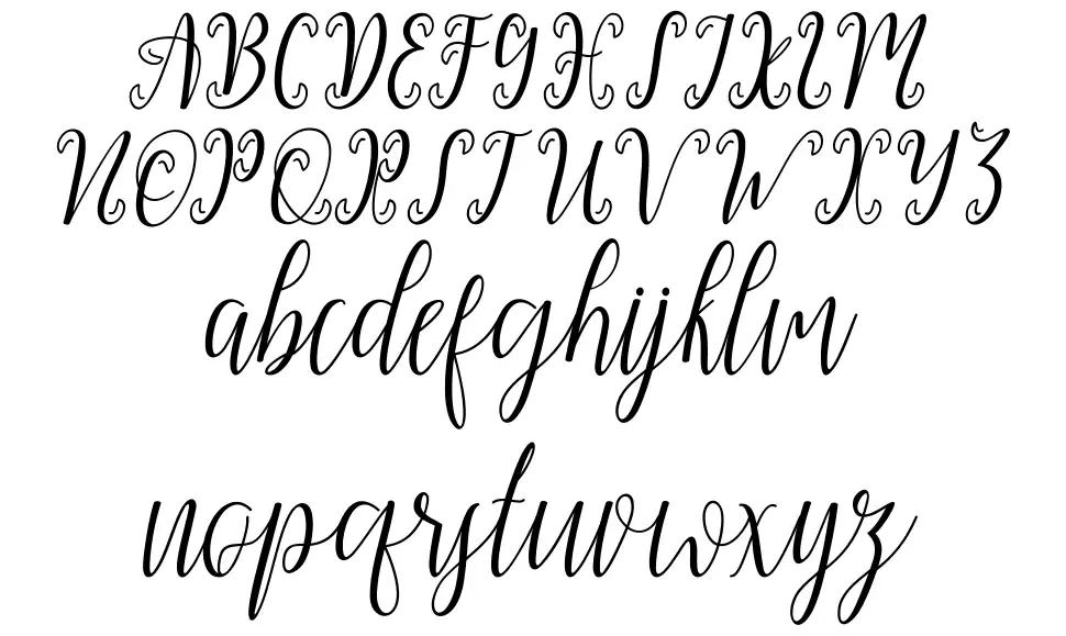My Darling Scriptfont specimens