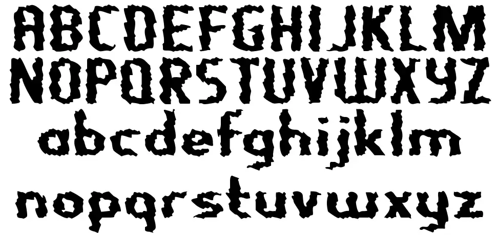Nightporter-Regularfont specimens