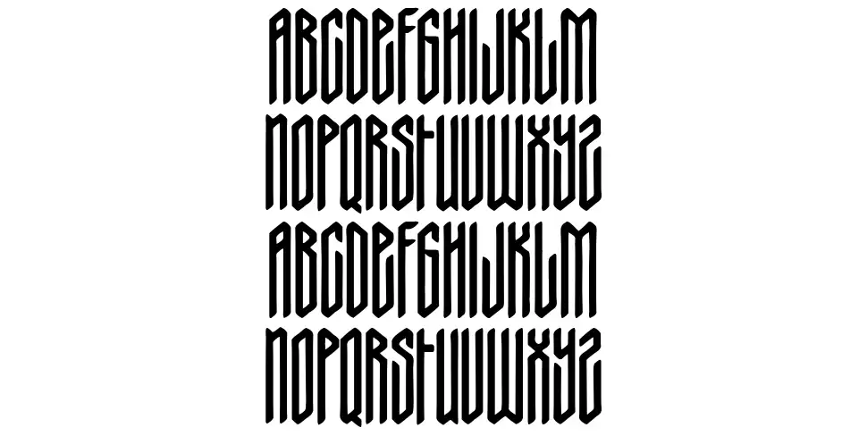 Nordic Thunderfont specimens