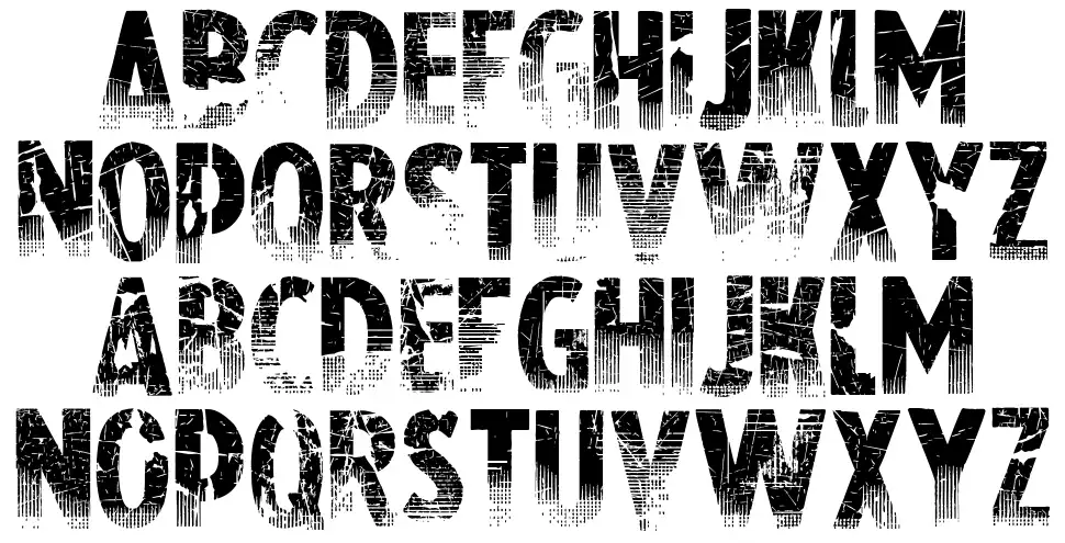 Nowharehousefont specimens