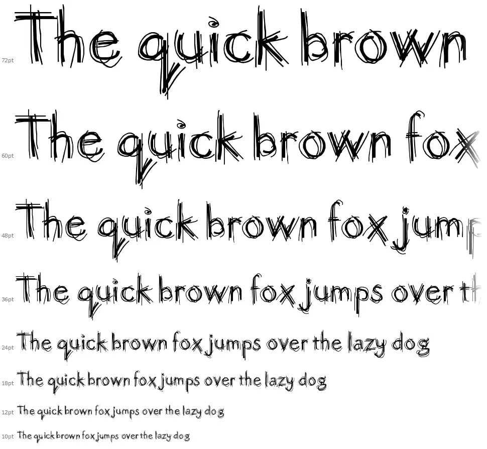 Octember Scriptfont waterfall