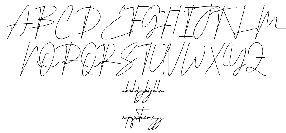 Ohio Signature Scriptfont specimens