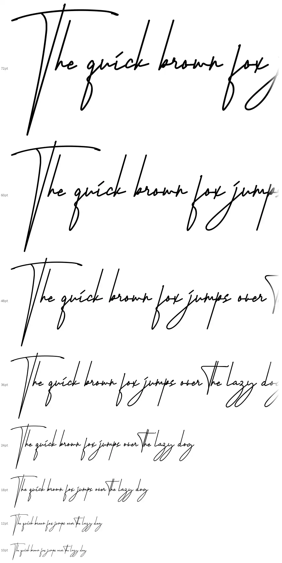 Ohio Signature Scriptfont waterfall