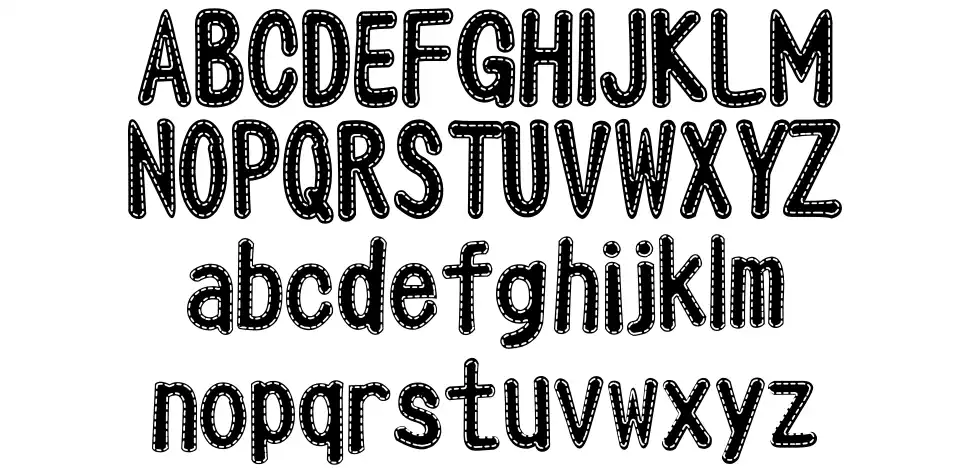 Oneself Bubblefont specimens