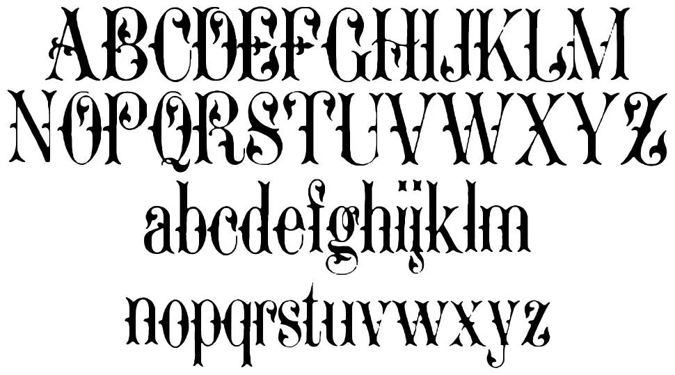 Ornamented, No. 1543font specimens