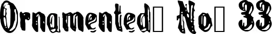 Ornamented, No. 33