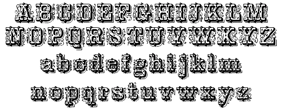 Ornamented, No. 43font specimens