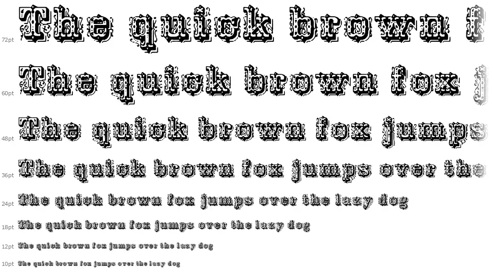 Ornamented, No. 43font waterfall