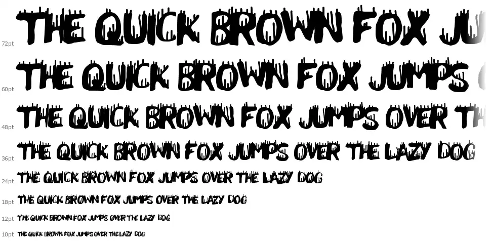 Pain Explosionfont waterfall