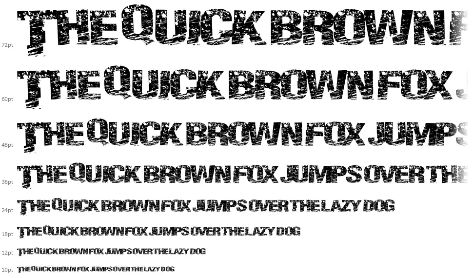 Paint Scratchfont waterfall