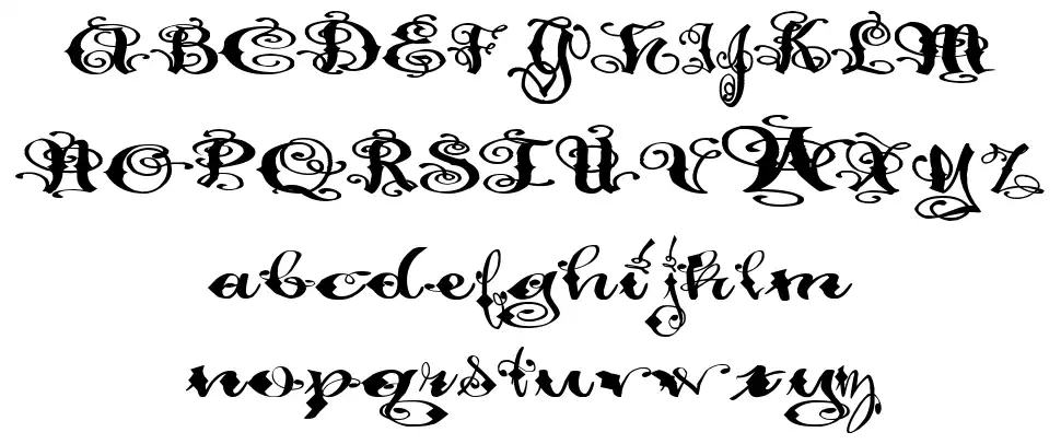 Pauls Fancy Scriptfont specimens
