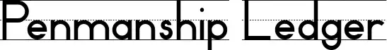 Penmanship Ledger