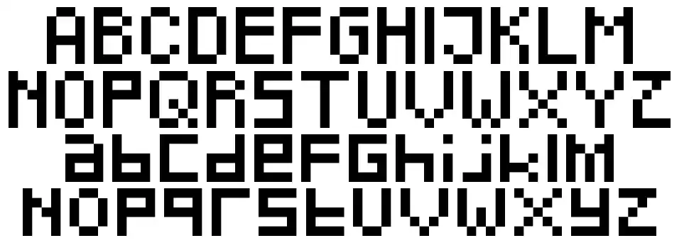 Pixeledfont specimens
