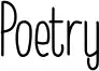 Poetry