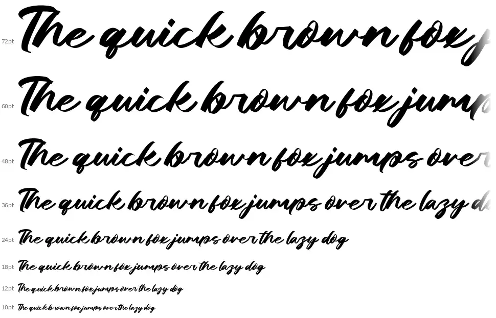 Positano Vintagefont waterfall