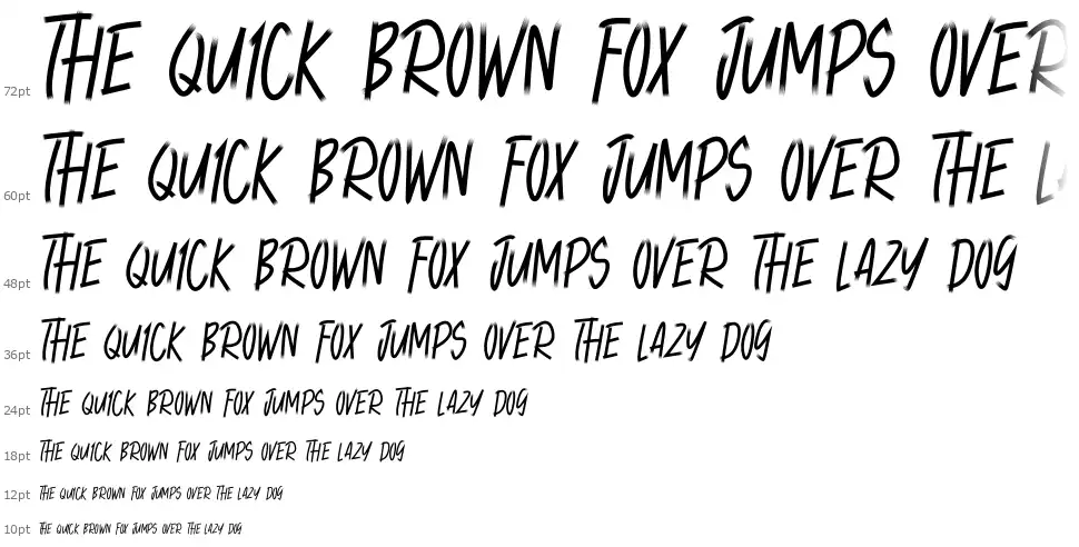 Punch Linefont waterfall