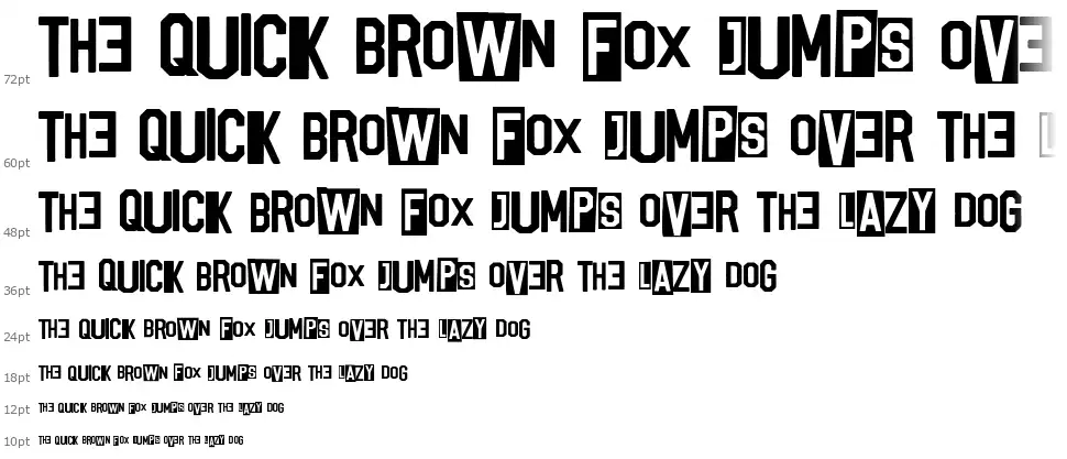 Punk Universityfont waterfall