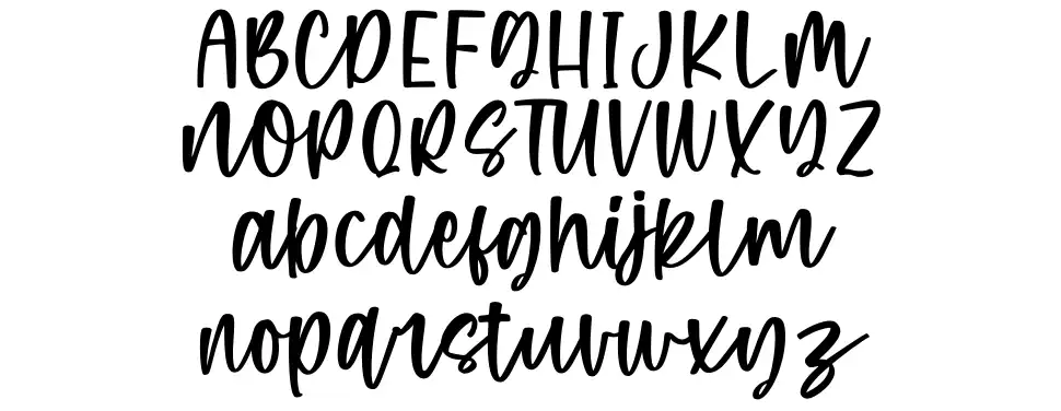 Purple Candyfont specimens