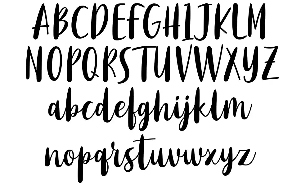 Purple Riverfont specimens