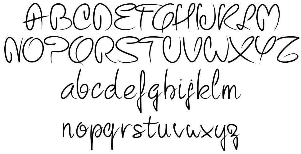 PW Curvyfont specimens