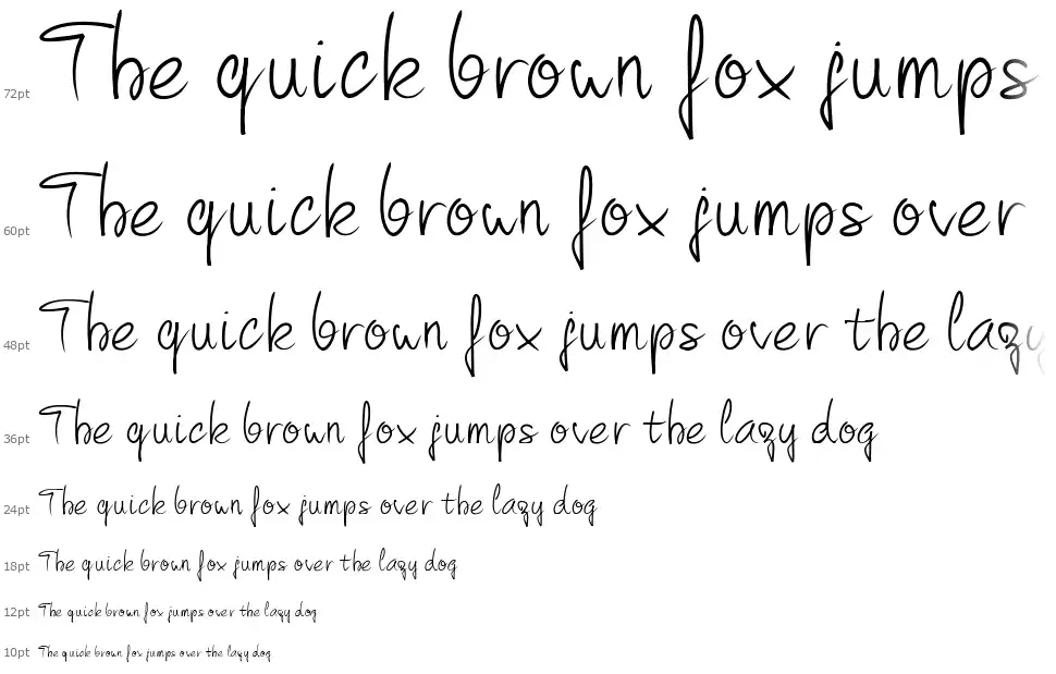 PW Curvyfont waterfall