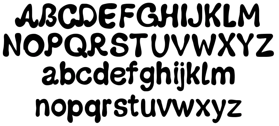 PW Groovyfont specimens