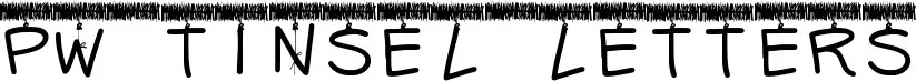 PW Tinsel Letters