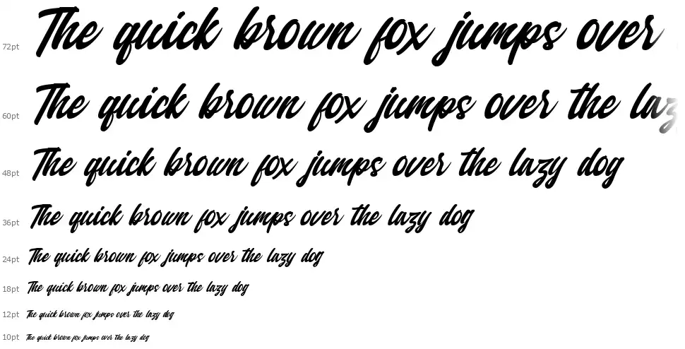 Qintan Scriptfont waterfall