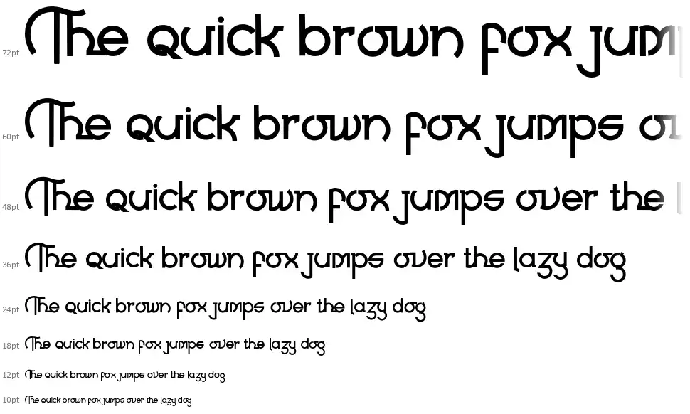 Quickllyfont waterfall