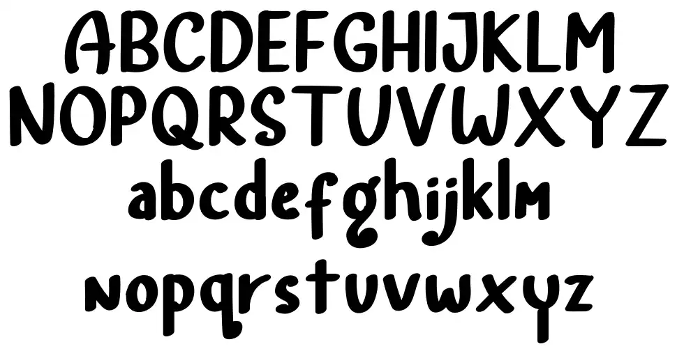 Rainbow Landfont specimens