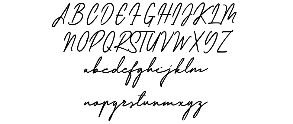 Redjeanskyfont specimens