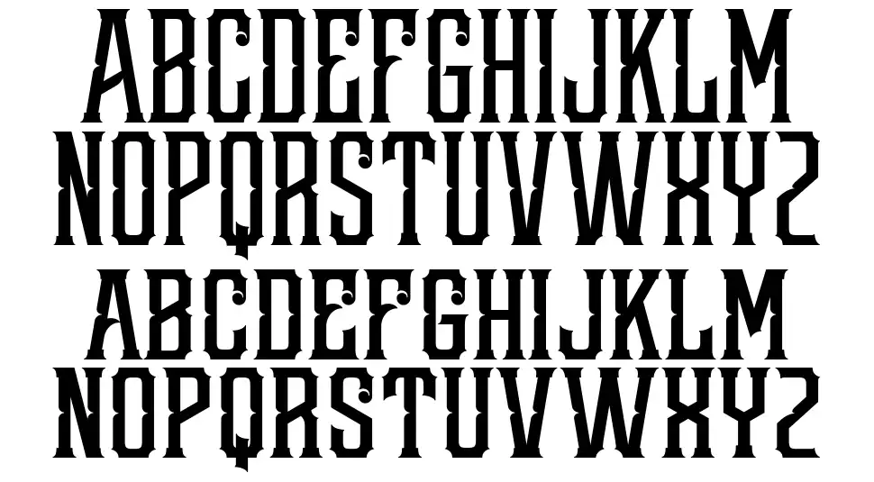 Redsniperfont specimens