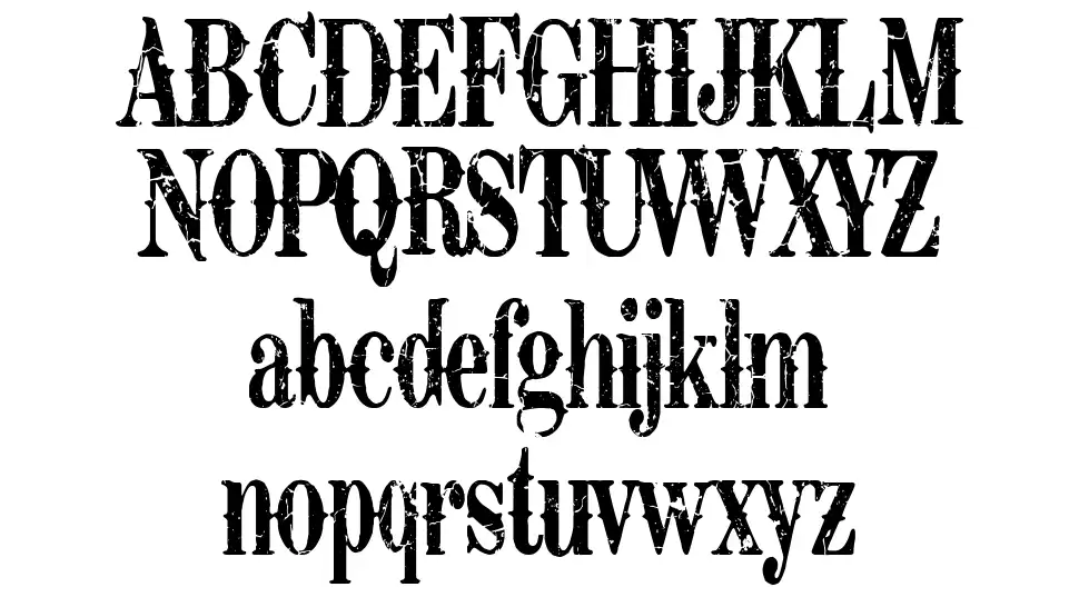 Retro Grunge Westfont specimens